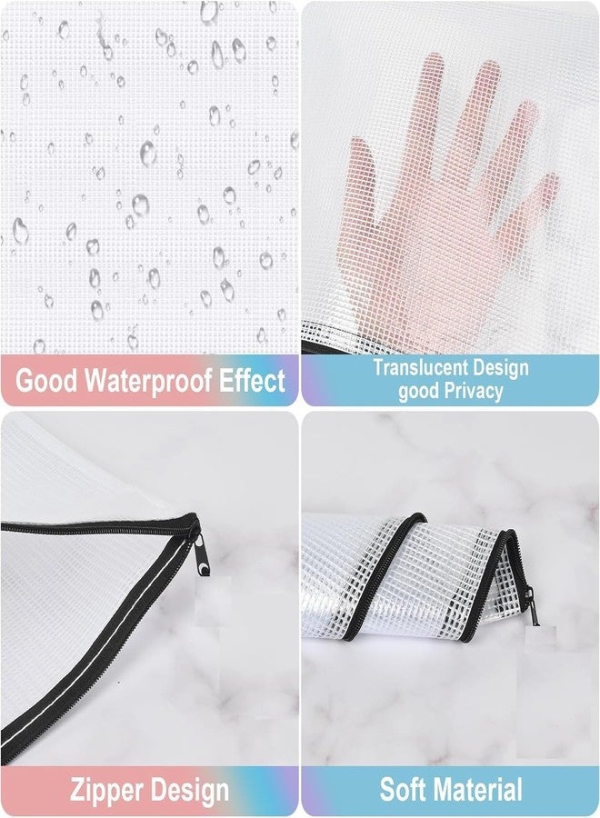 ليفي حقيبة بسحاب من ليفي، حقائب بسحاب كبيرة جدًا، حقائب بسحاب مقاومة للماء للوازم المكتبية، والألغاز، وتخزين ألعاب الطاولة، ومشاريع التطريز المتقاطع - عبوة من 6 قطع (أصفر A3 وA4 (3+3)-6 حقائب) - Image 3